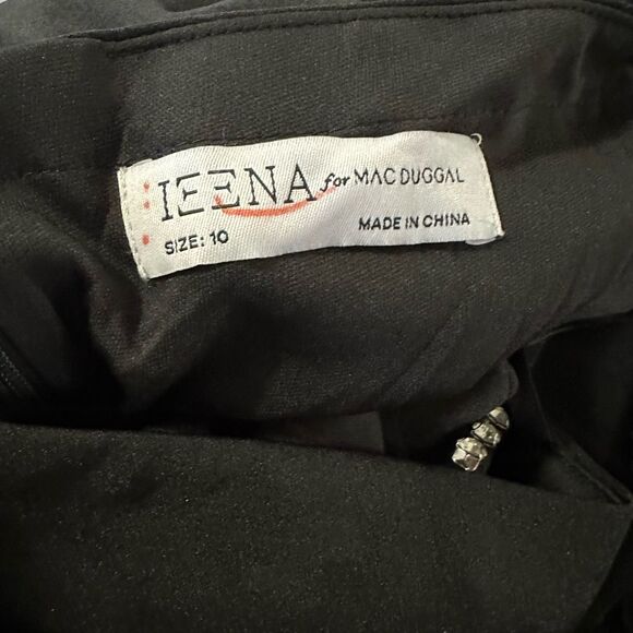 MAC DUGGAL IEENA CRYSTAL DETAIL SWEETHEART NECK TRUMPET BLACK - Picture 12 of 12